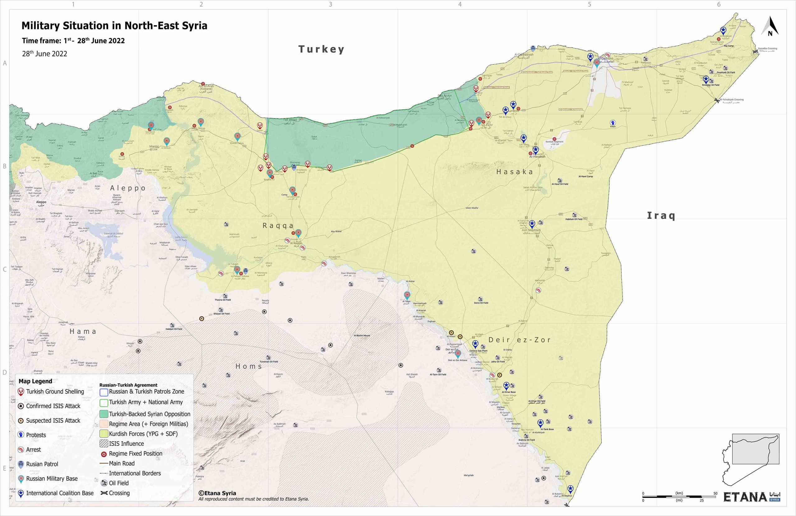 Mailitary situation in North-East Syria