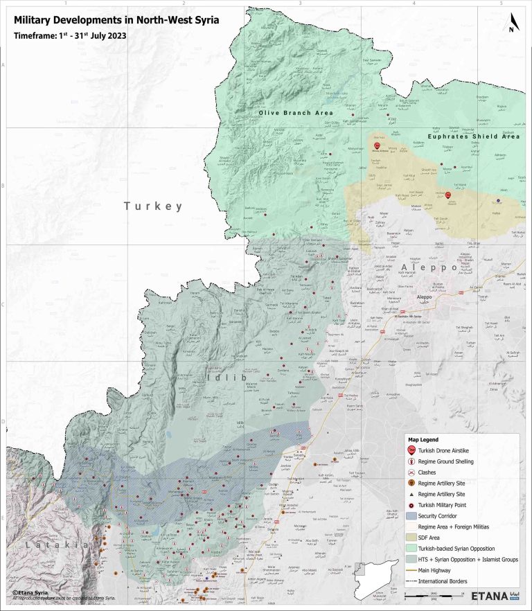 Military Developments in North-West Syria July 2023